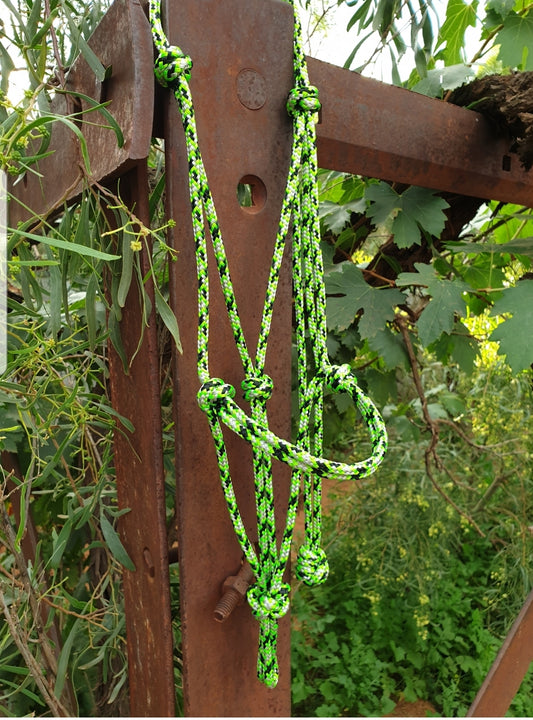 Rope Halter - Lime Options.