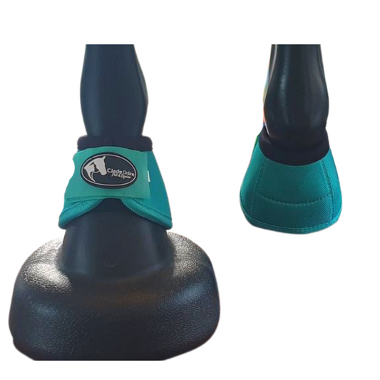 Turquoise Ballistic No-Turn Bell Boots